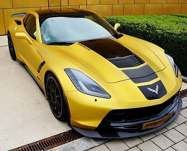 Die aktuelle Geiger-Corvette mit 590 Kompressor-PS, Karbon-Karosseriekit, leichten Schmiederädern und Sonderlackierung. Foto: GeigerCars/dpp-AutoReporter